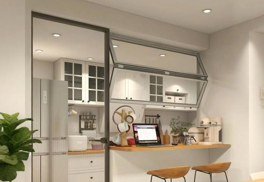 Upper folding window